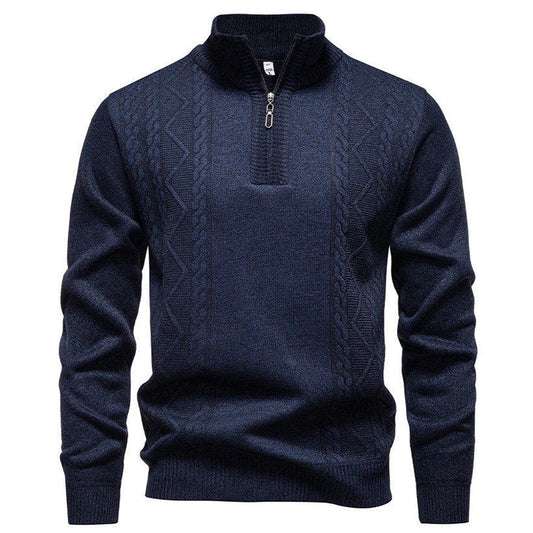 Vintage Knitted Zip Sweater