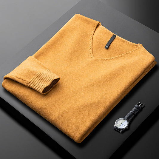 Elegant Cashmere V-Neck Sweater