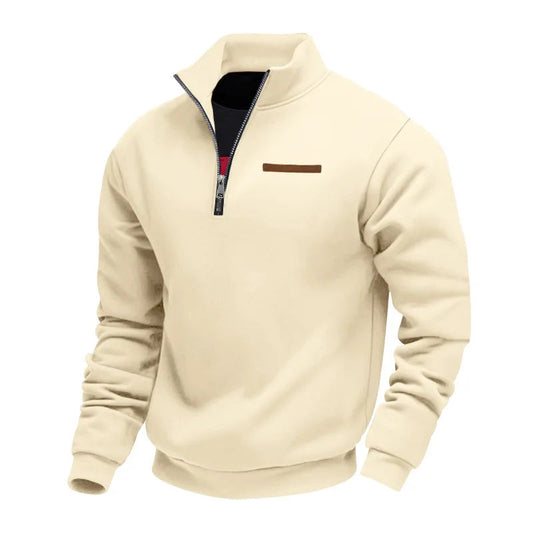 Casual Fleece Zip Sweater