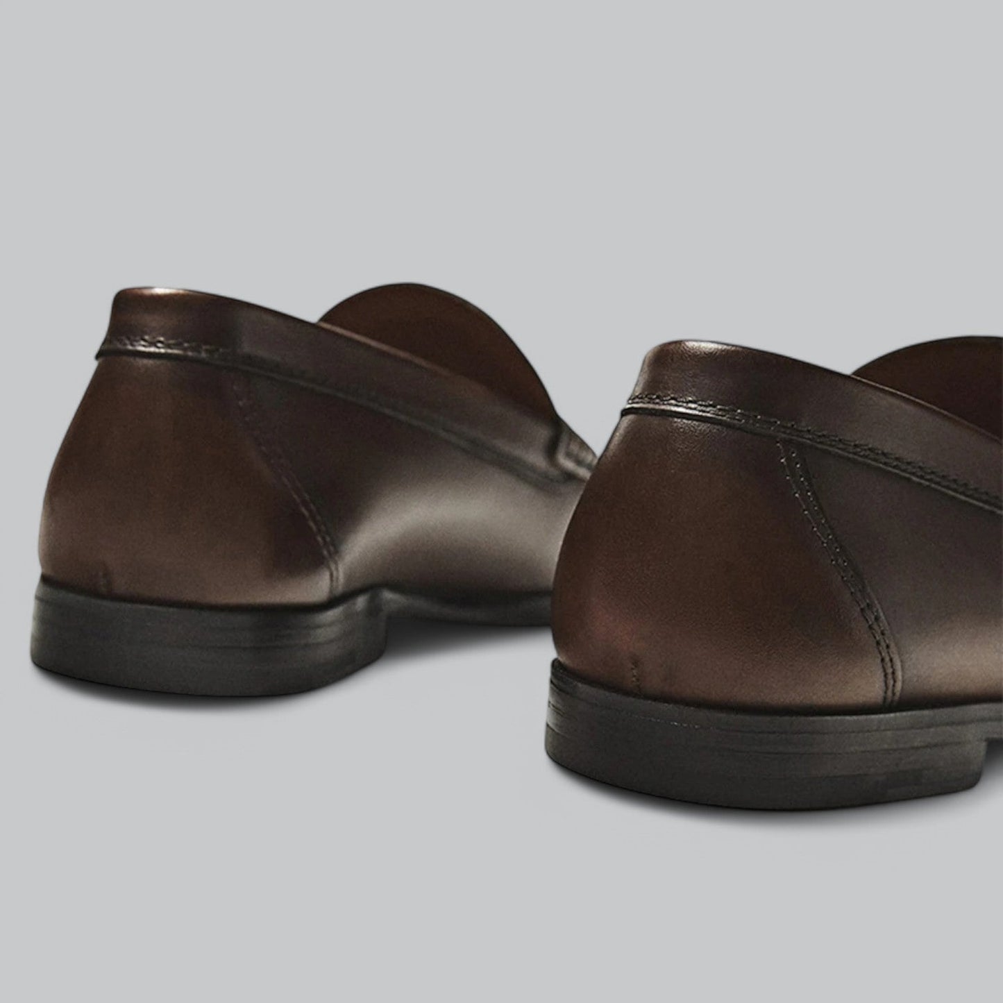 Chic Leather Penny Loafers