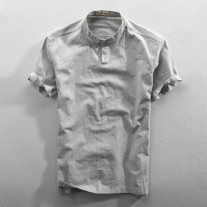Elegant Cotton/Linen Summer Shirt