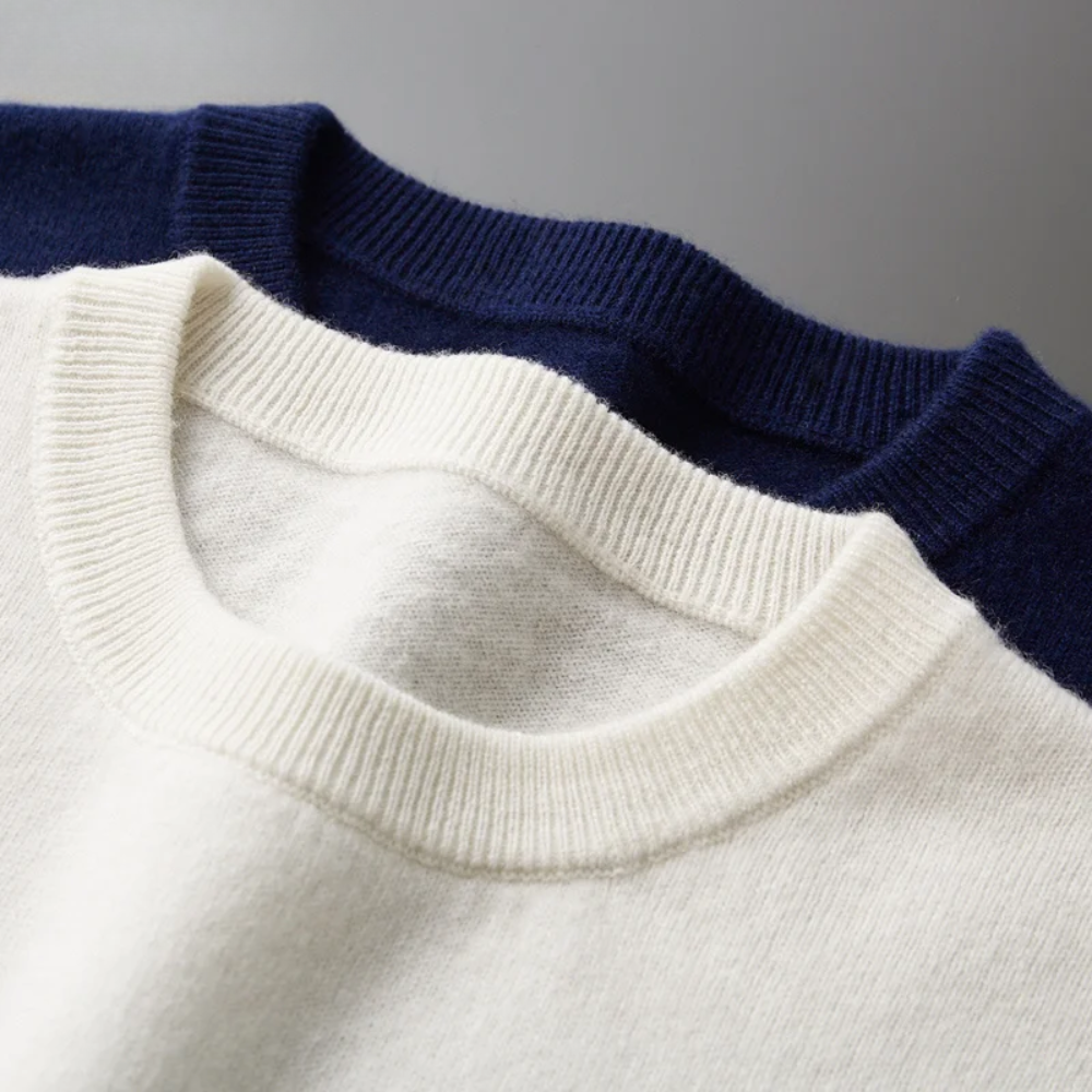 Elegant Striped Wool Sweater