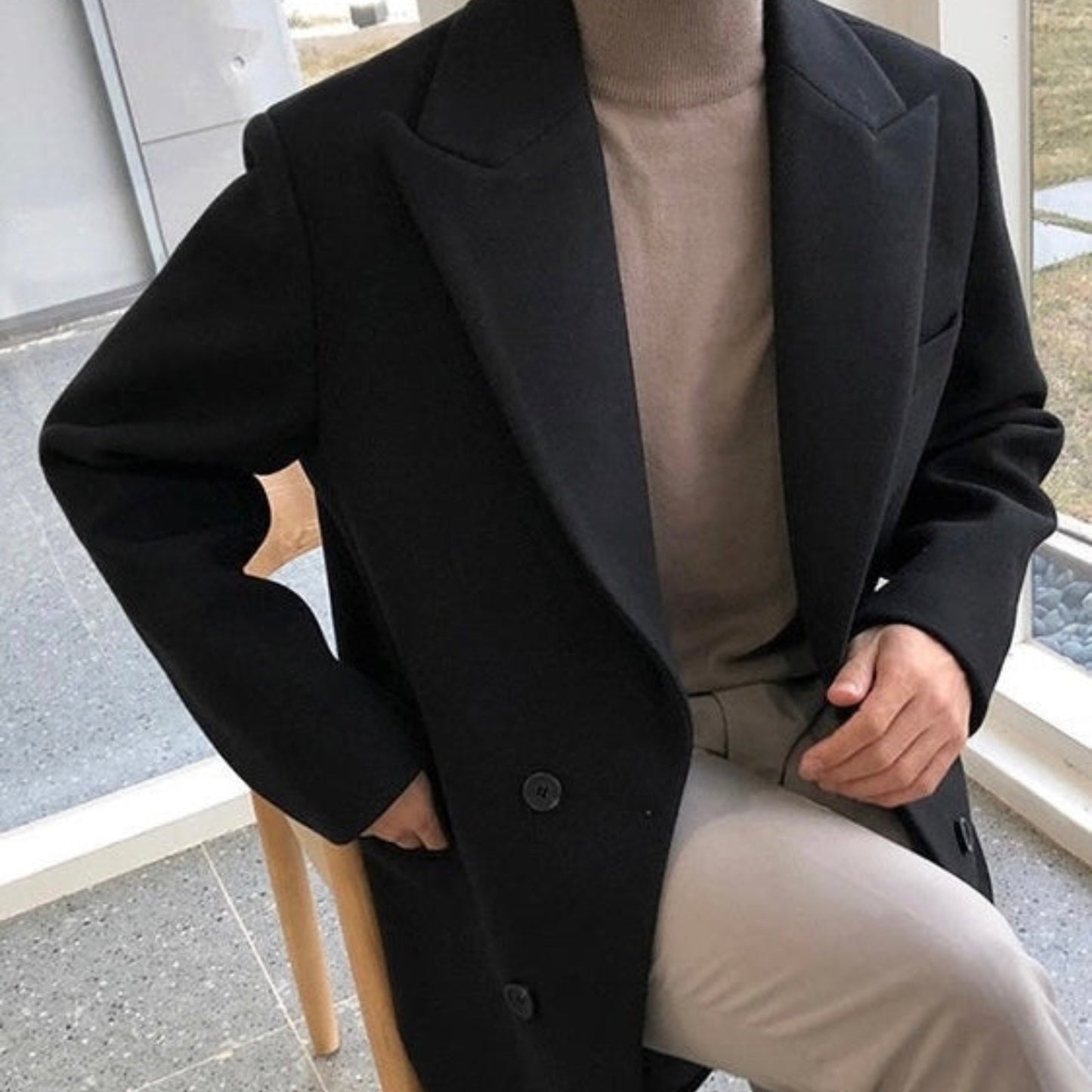 Elegant Double Breasted Coat