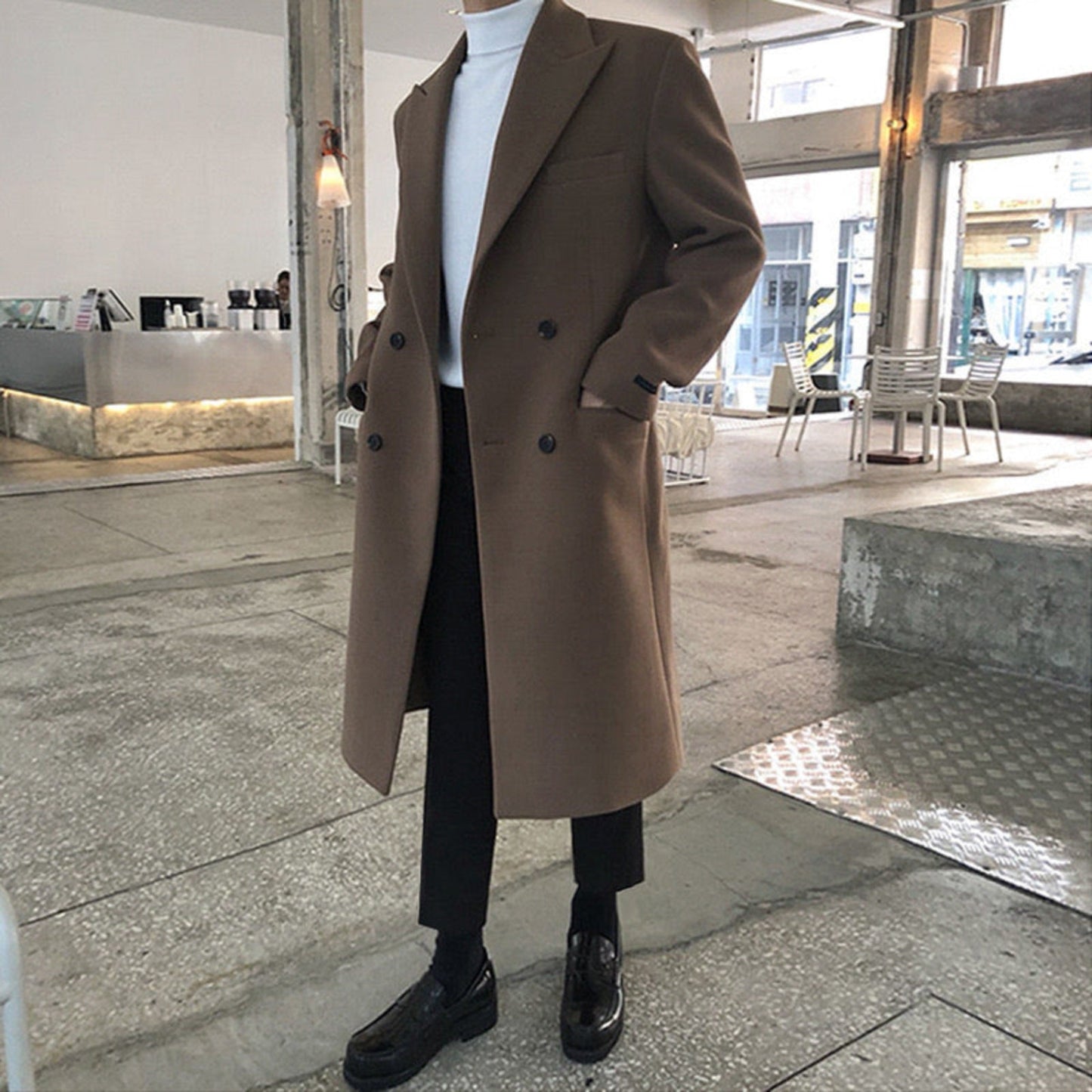 Elegant Double Breasted Coat