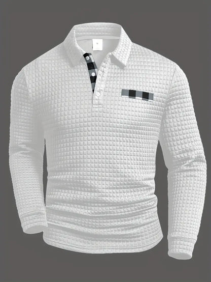 Ribbed Polo Sweater