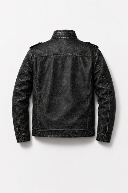 Monarch Jeans Leder Jacke