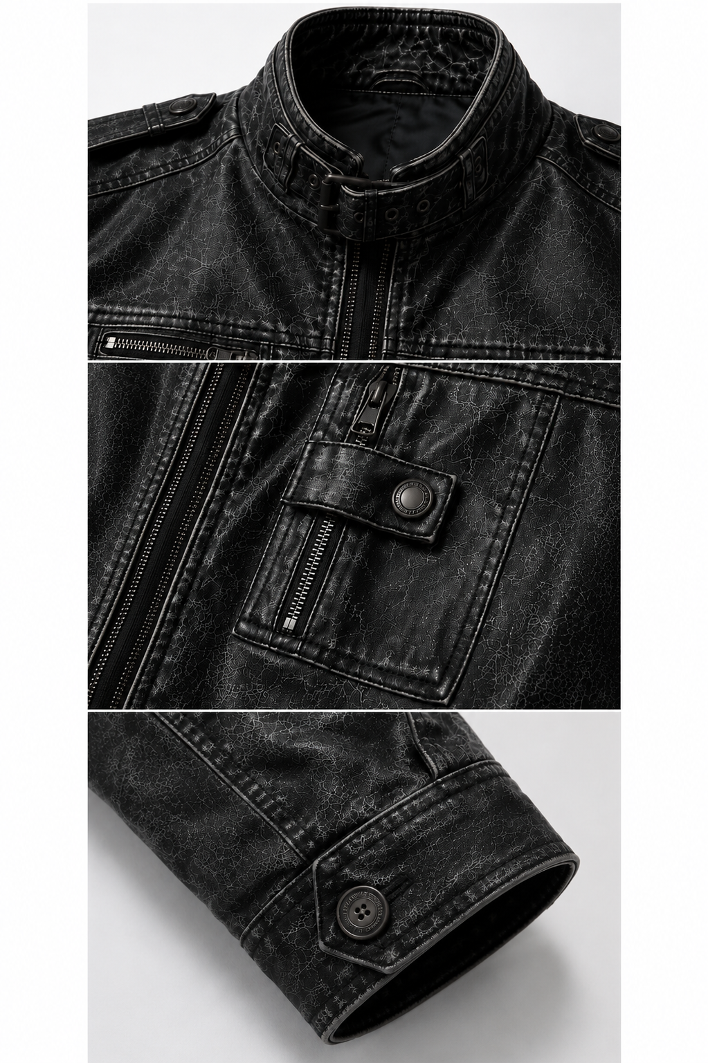 Monarch Jeans Leder Jacke