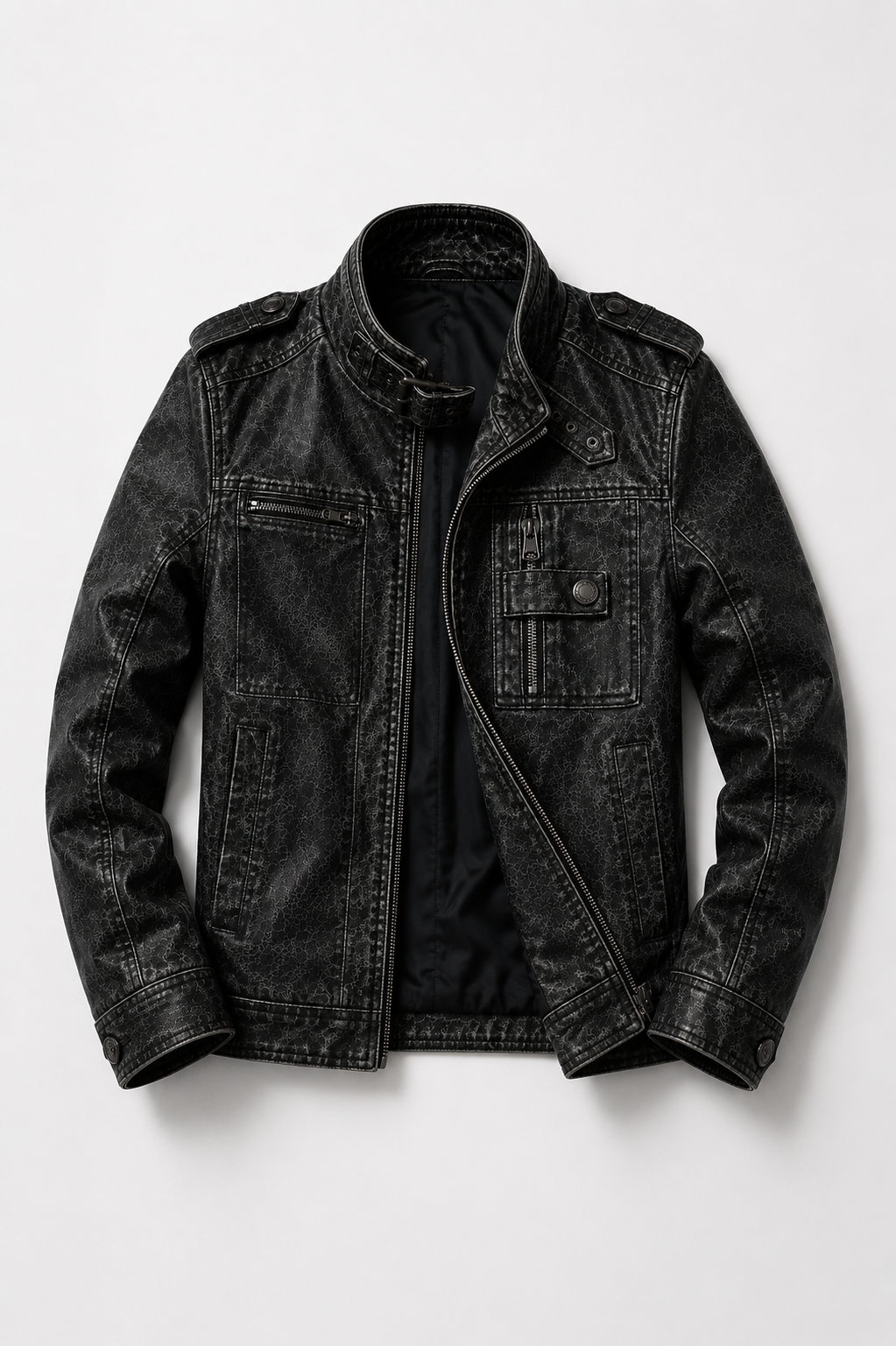 Monarch Jeans Leder Jacke