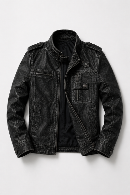 Monarch Jeans Leder Jacke