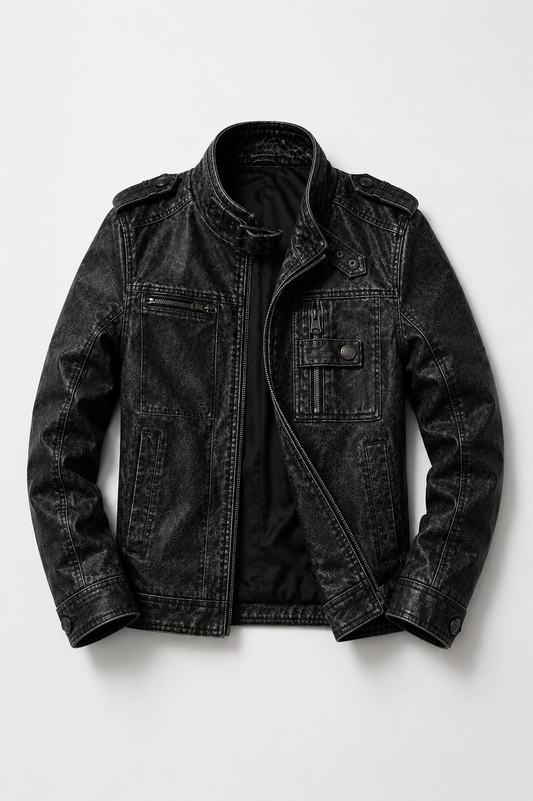 Monarch Jeans Leder Jacke