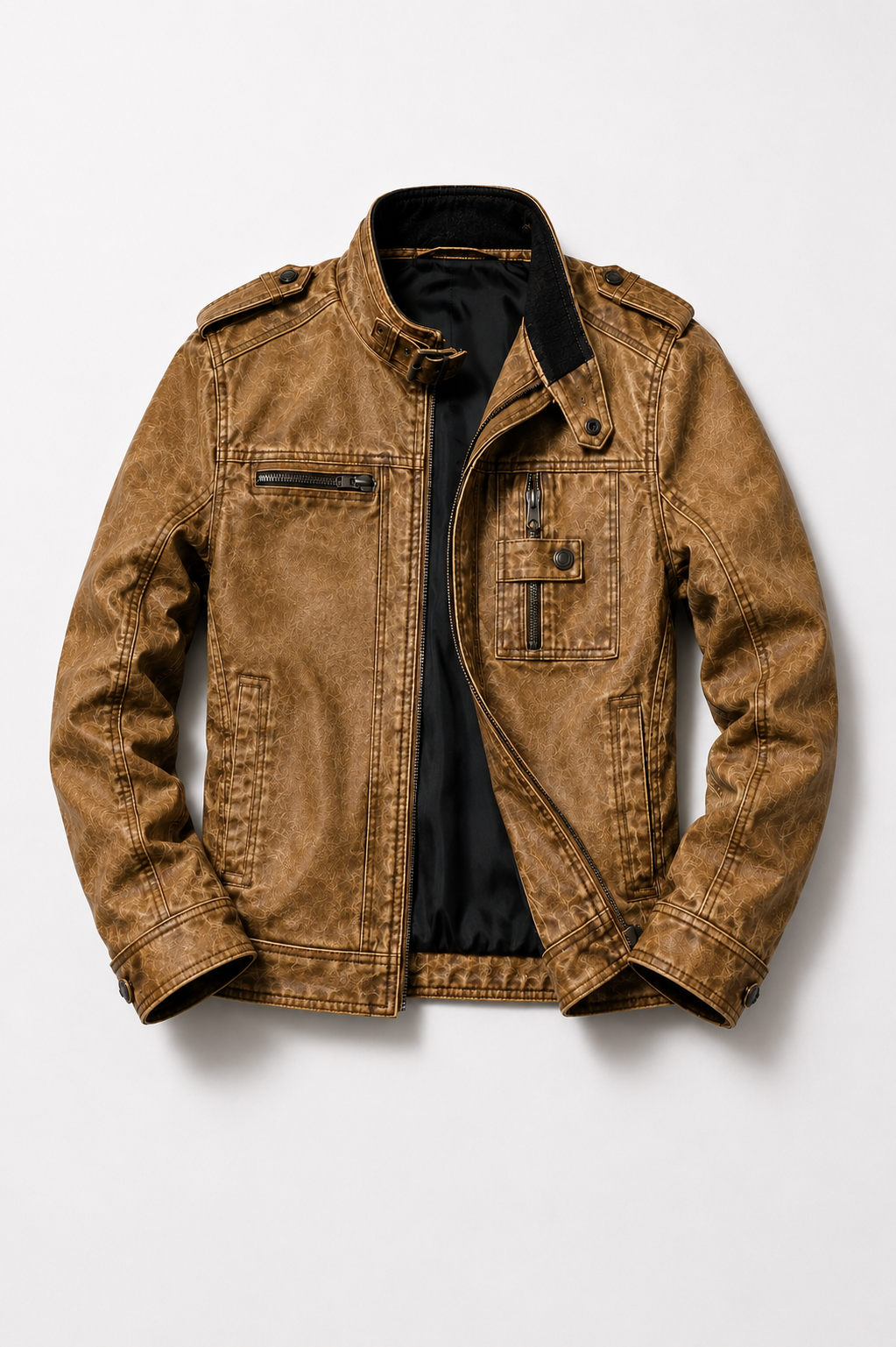 Monarch Jeans Leder Jacke