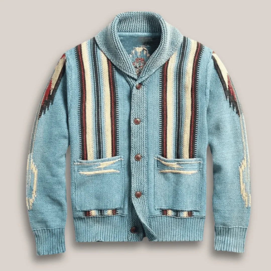 Elegant Weave Wool Cardigan