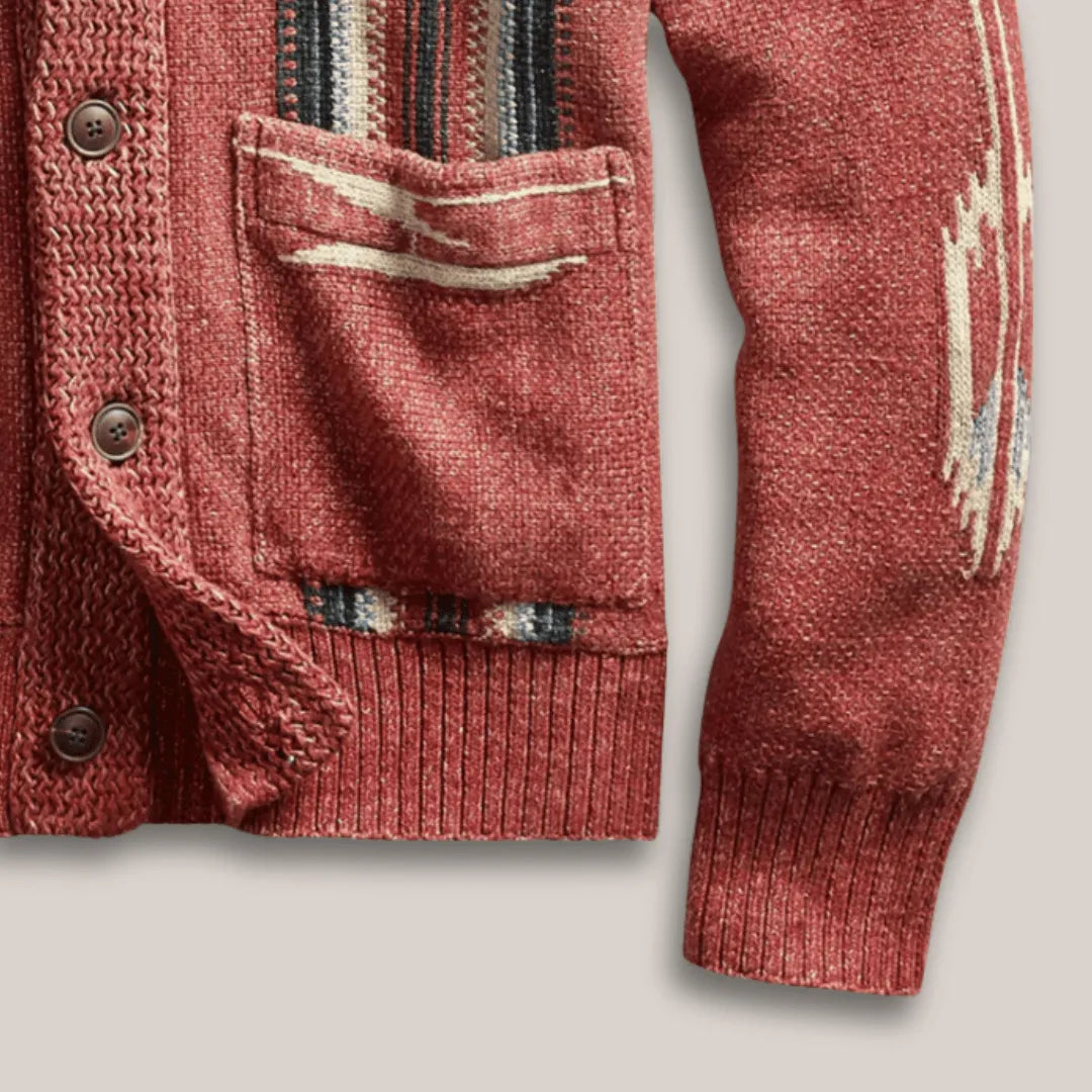 Elegant Weave Wool Cardigan