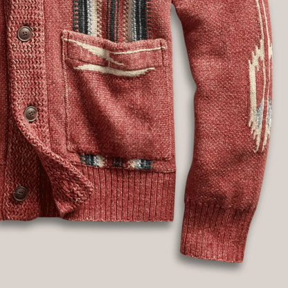 Elegant Weave Wool Cardigan