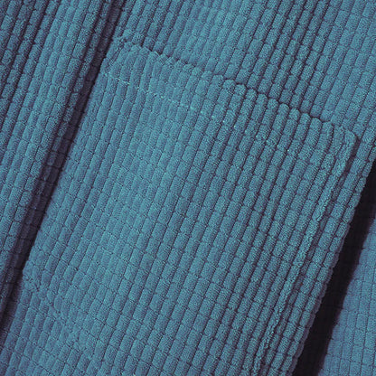 Hooded Corduroy Button Up Shirt