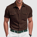 Elegant Corduroy Men's Shirt