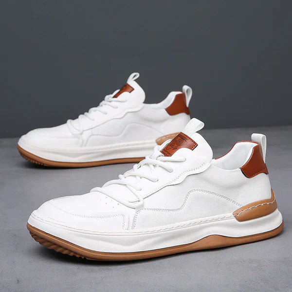 High-Sole Leather Shoes