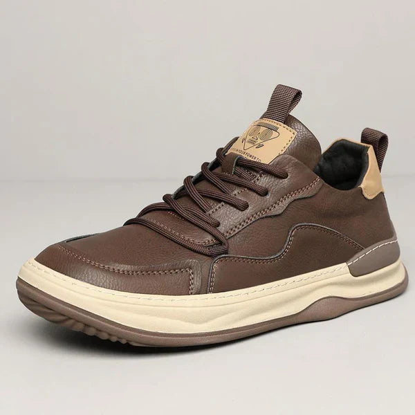 High-Sole Leather Shoes