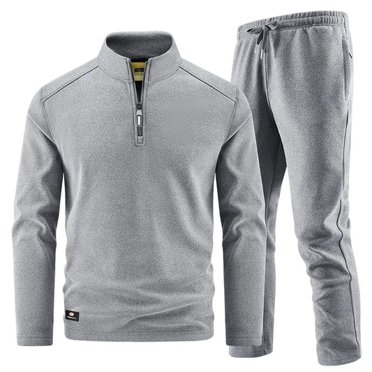Elegant Men's Zip Sweater Set