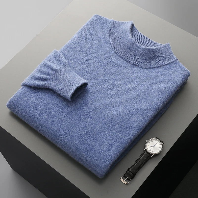 Stand Up Collar Cashmere Sweater