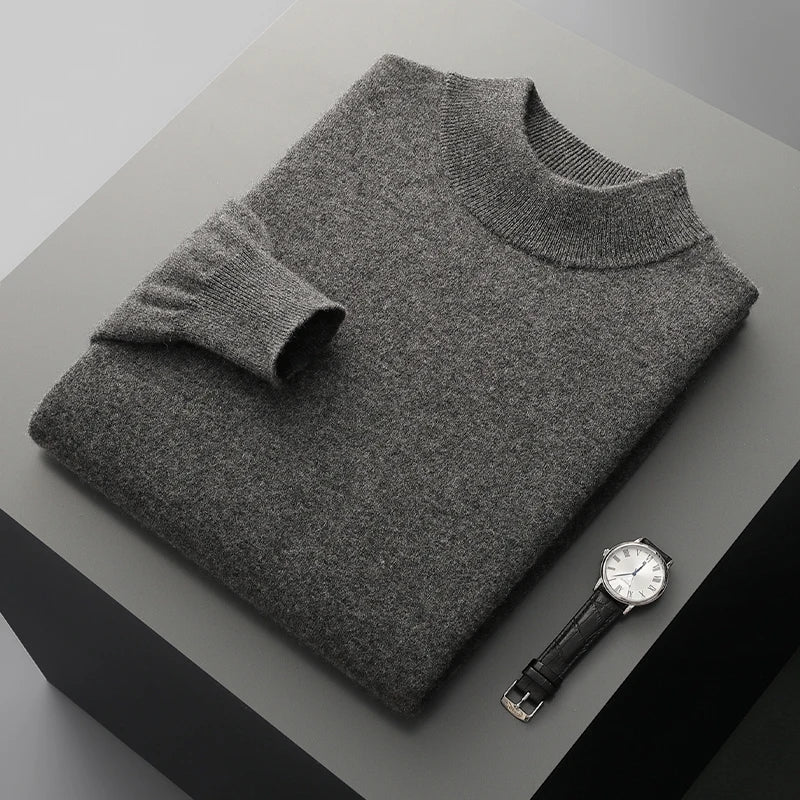 Stand Up Collar Cashmere Sweater