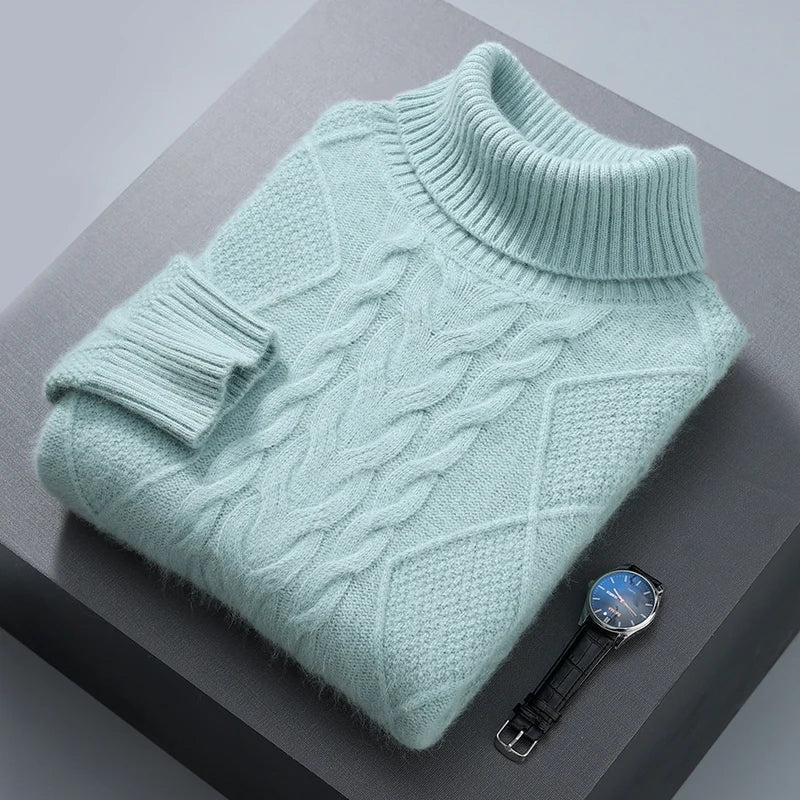 Elegant Pattern Cashmere Sweater