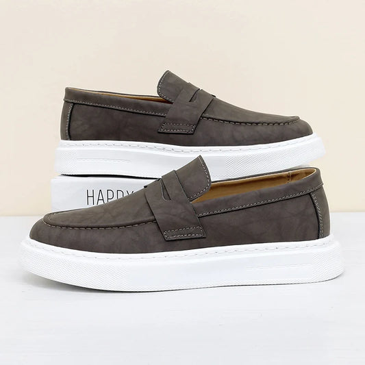 Chic Leather Slip-on Shoes