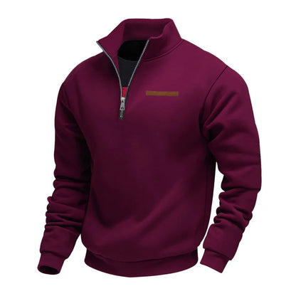 Casual Fleece Zip Sweater