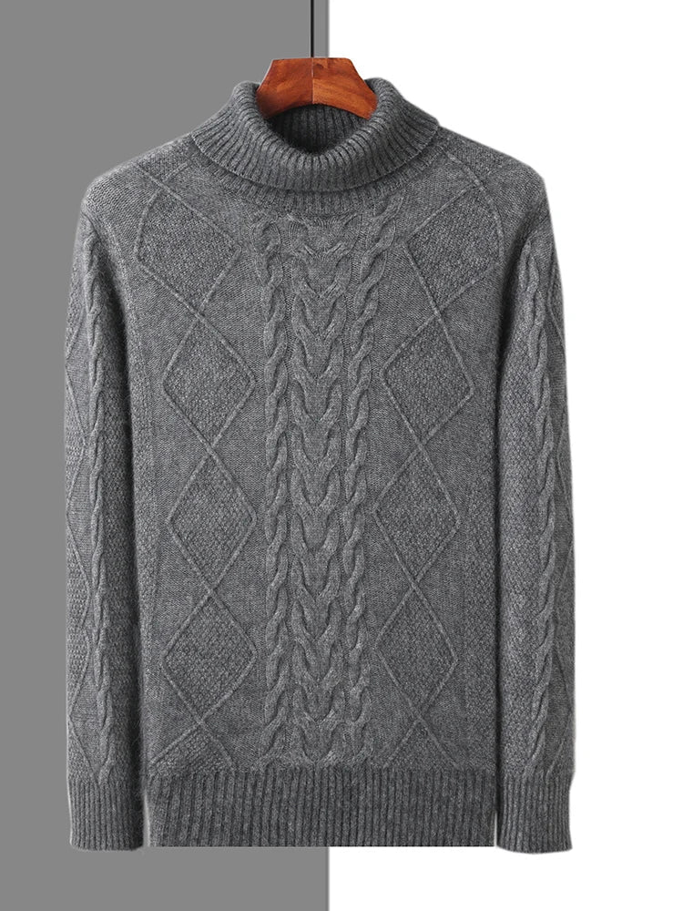 Elegant Pattern Cashmere Sweater