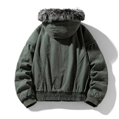 Elegant Fleece Lined Cargo Jacket