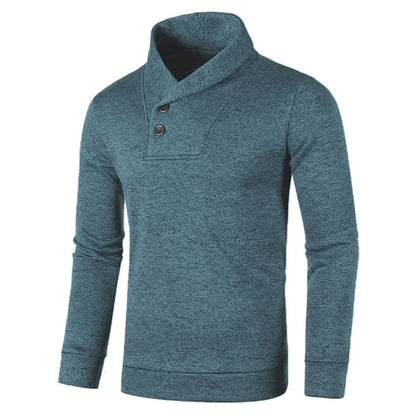 Elegant Button Turtleneck