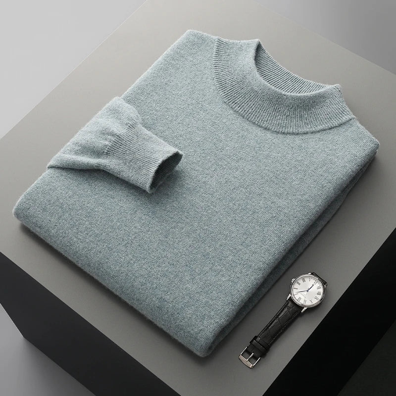 Stand Up Collar Cashmere Sweater