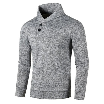 Elegant Button Turtleneck