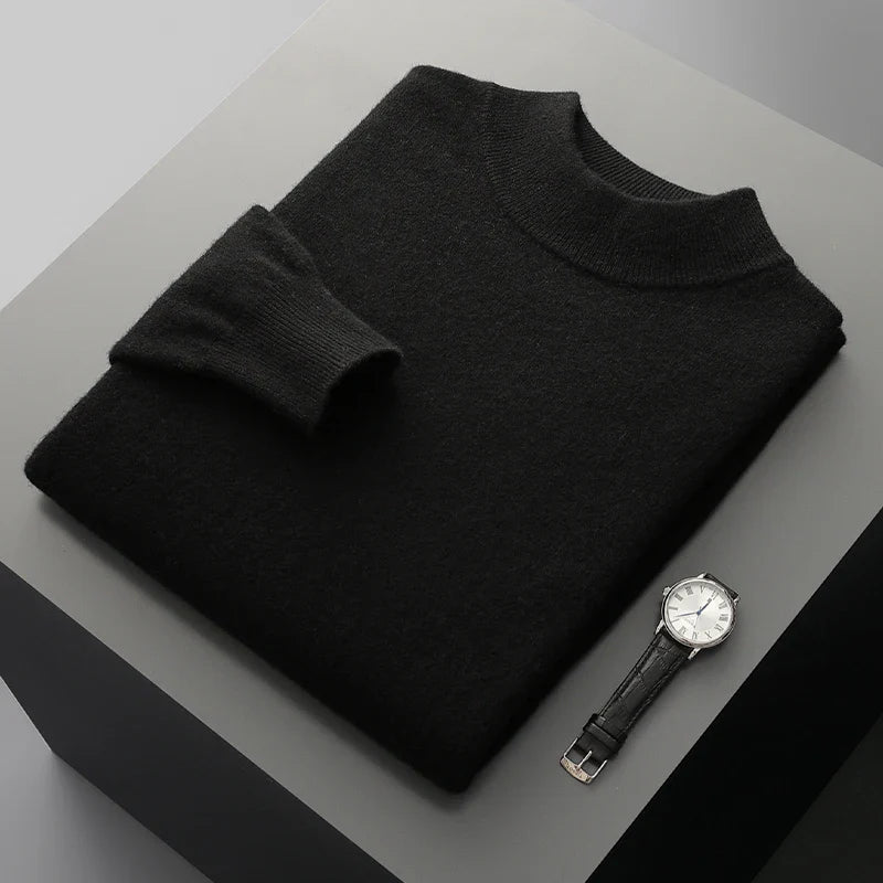 Stand Up Collar Cashmere Sweater