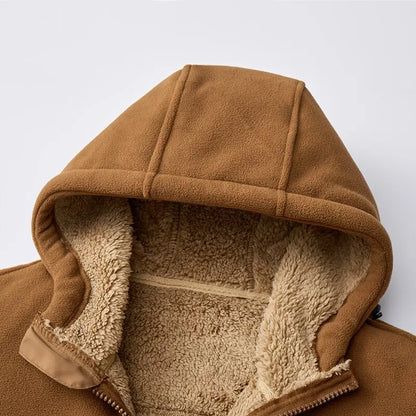 Elegant Wool Windproof Jacket