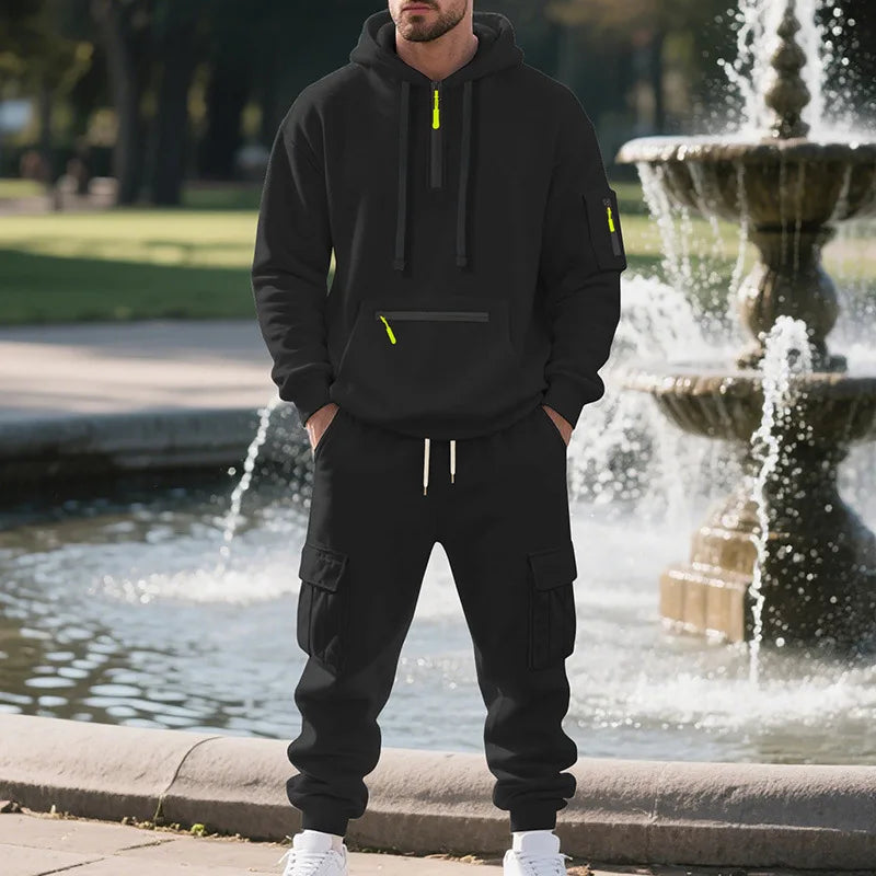 Elegant Multi-Pocket Men's Set