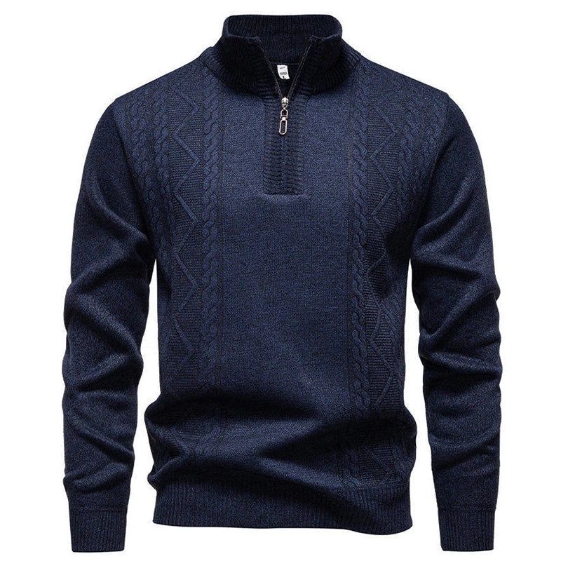 Vintage Knitted Zip Sweater