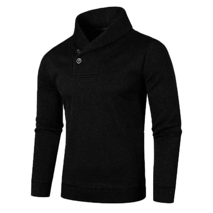 Elegant Button Turtleneck