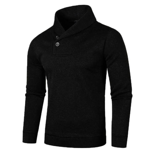 Elegant Button Turtleneck