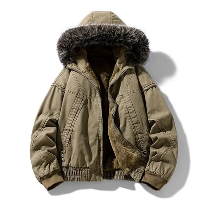 Elegant Fleece Lined Cargo Jacket