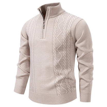 Vintage Knitted Zip Sweater