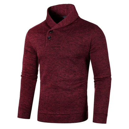 Elegant Button Turtleneck