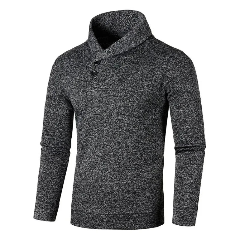 Elegant Button Turtleneck