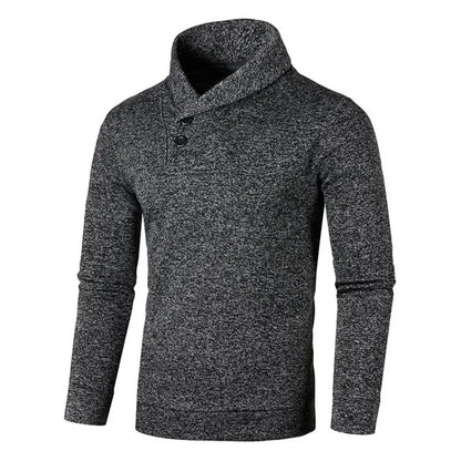 Elegant Button Turtleneck
