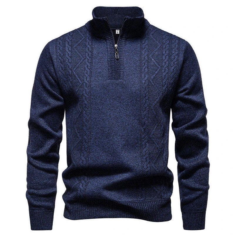 Vintage Knitted Zip Sweater