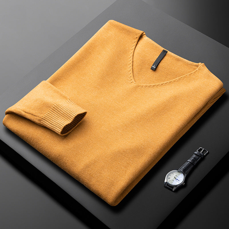Elegant Cashmere V-Neck Sweater