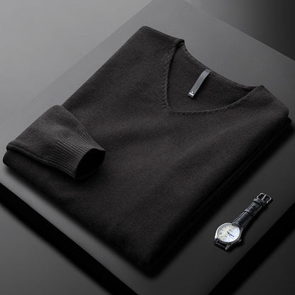 Elegant Cashmere V-Neck Sweater