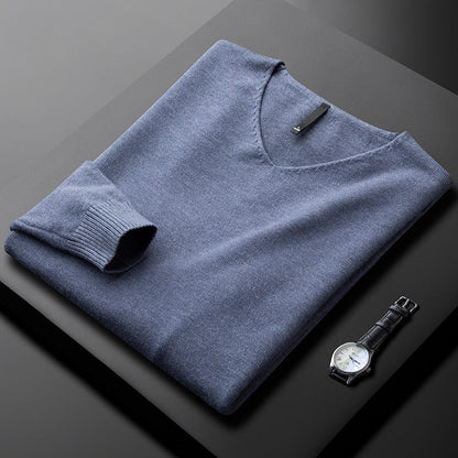 Elegant Cashmere V-Neck Sweater