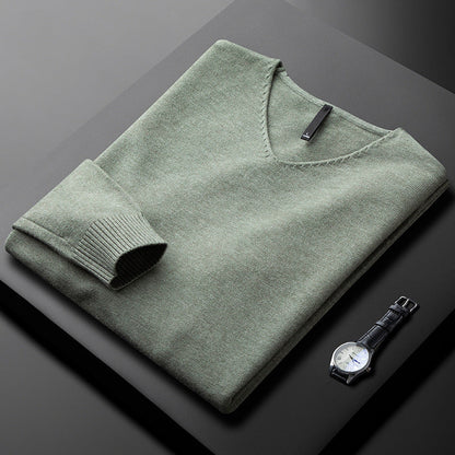 Elegant Cashmere V-Neck Sweater