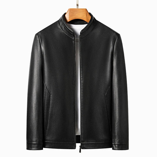 Elegant Leather Men's Jacket